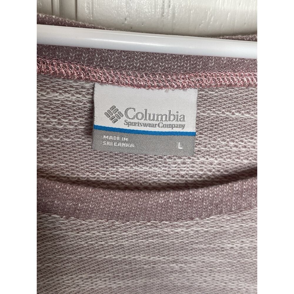 NWT Columbia Women's Textured Pullover Sz L Cotton Blend Athleisure Active - Picture 9 of 11